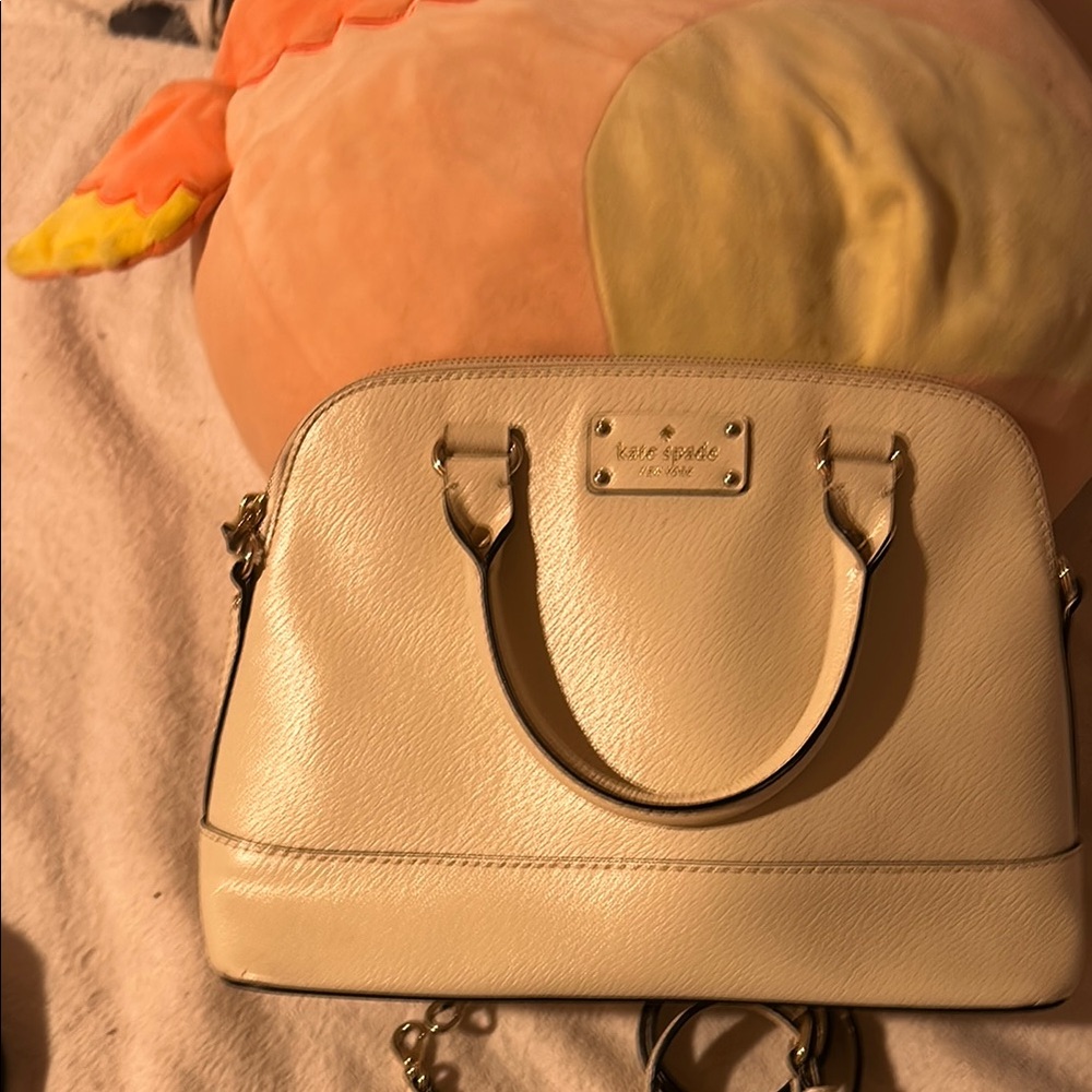 Kate Spade Cream Satchel Bag
